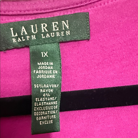 Ralph Lauren Fuchsia Ruffle Top - Picture 4 of 4